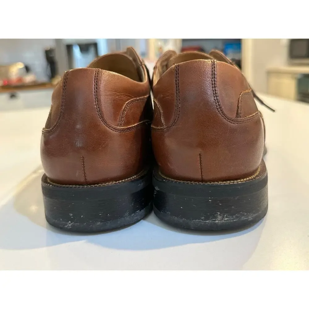 Florsheim Men's Brown Leather Bicycle Toe Lace Up Oxford Shoes Size 9.5D